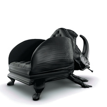 Натуральная кожа диван стул стекловолокна с моделью Жука 